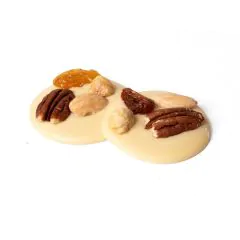 Chokolade platte Hvid m nødder