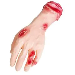 Hånd Blodig i Plast