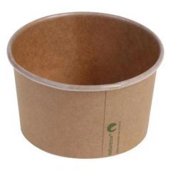 Isbæger bionedbrydeligt 340 ml, brun 50 stk