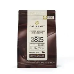 Callebaut Mørke overtrækschokoladeknapper 57,9% 2,5 kg
