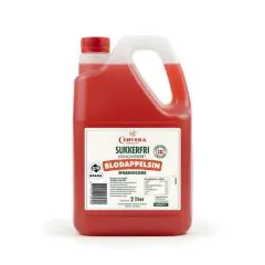 Orangeade med blodappelsin uden sukker 2 l Cervera