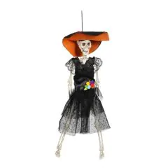 Skelet kvinde med hat & kjole