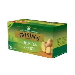 Twinings Grøn te med ingefær tebreve 25 bv